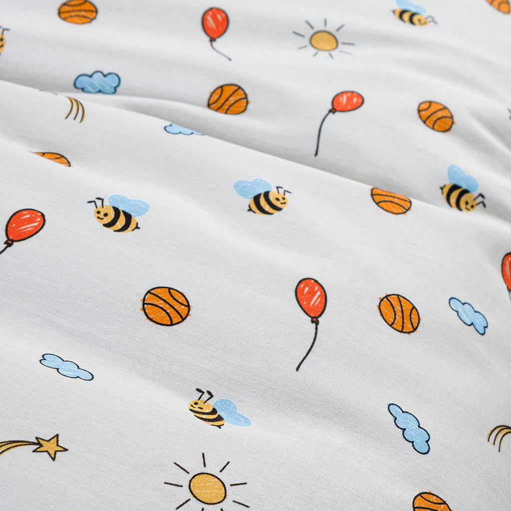 Baby Bee %100 Pamuk Ranforce Bebek Nevresim Takımı Beyaz (4 Parça) 57 Tel