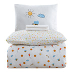 Baby Bee %100 Pamuk Ranforce Bebek Nevresim Takımı Beyaz (4 Parça) 57 Tel