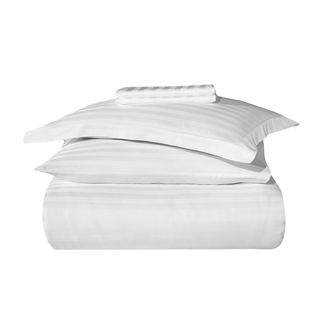 Always Tek Kişilik %100 Pamuk Saten Nevresim Takımı Beyaz 80 Tel (4 Parça)