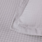 Diamond Jakarlı Saten Çift Kişilik Nevresim Takımı Gri (6 Parça)
