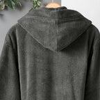 Dolce Microcotton Kapşonlu Unisex Bornoz Antrasit L/XL