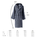Dolce Microcotton Kapşonlu Unisex Bornoz Antrasit M/L