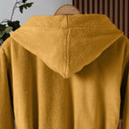 Dolce Microcotton Kapşonlu Unisex Bornoz Hardal XL/2XL