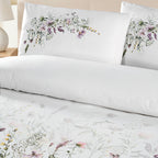 Garden Çift Kişilik %100 Pamuk Ranforce Nevresim Takımı Beyaz 57 Tel (4 Parça)