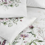 Garden Tek Kişilik %100 Pamuk Ranforce Nevresim Takımı Beyaz 57 Tel (3 Parça)