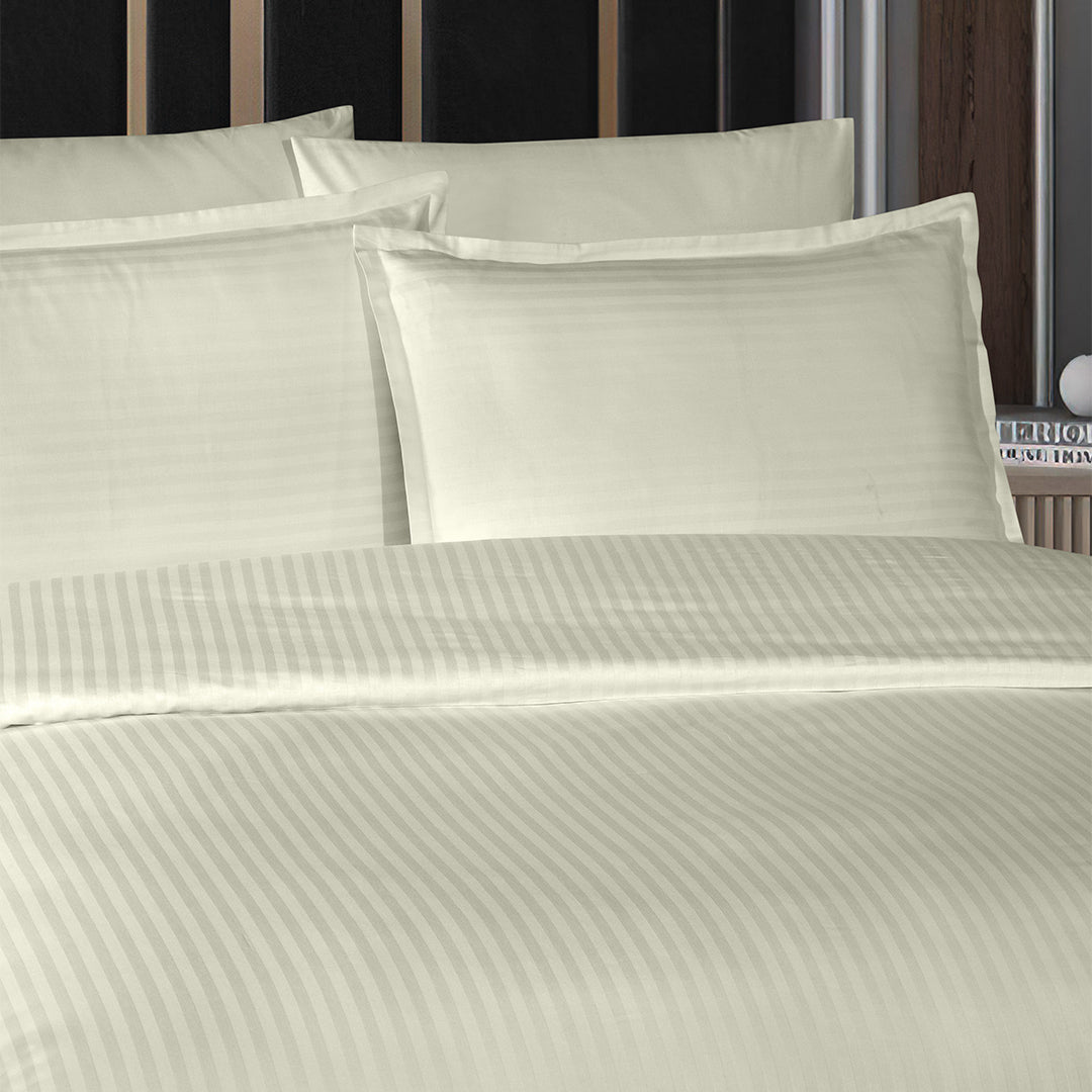 Infinity Tek Kişilik Poplin Nevresim Takımı Ekru (4 Parça)