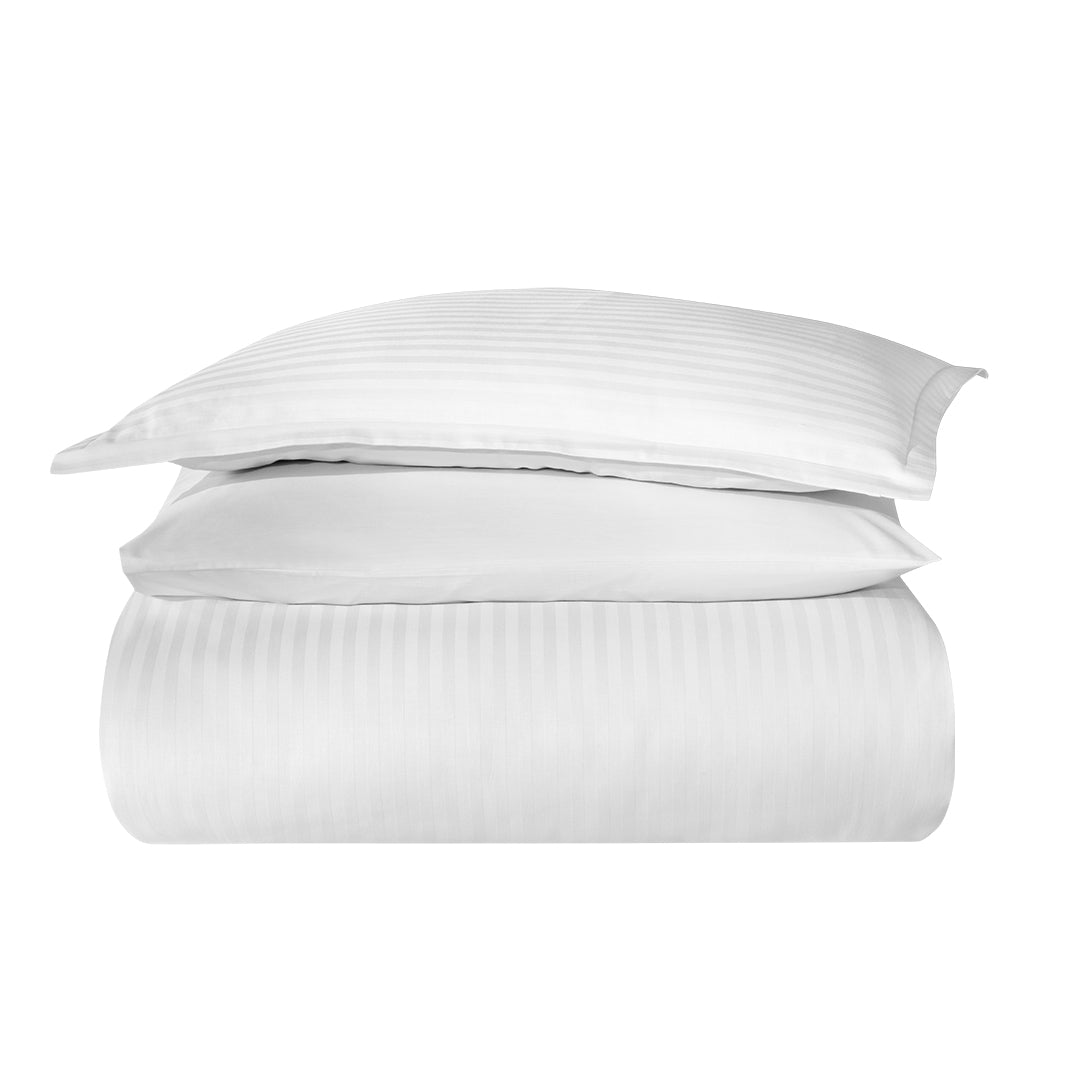 Infinity Çift Kişilik Poplin Nevresim Takımı Beyaz (6 Parça)