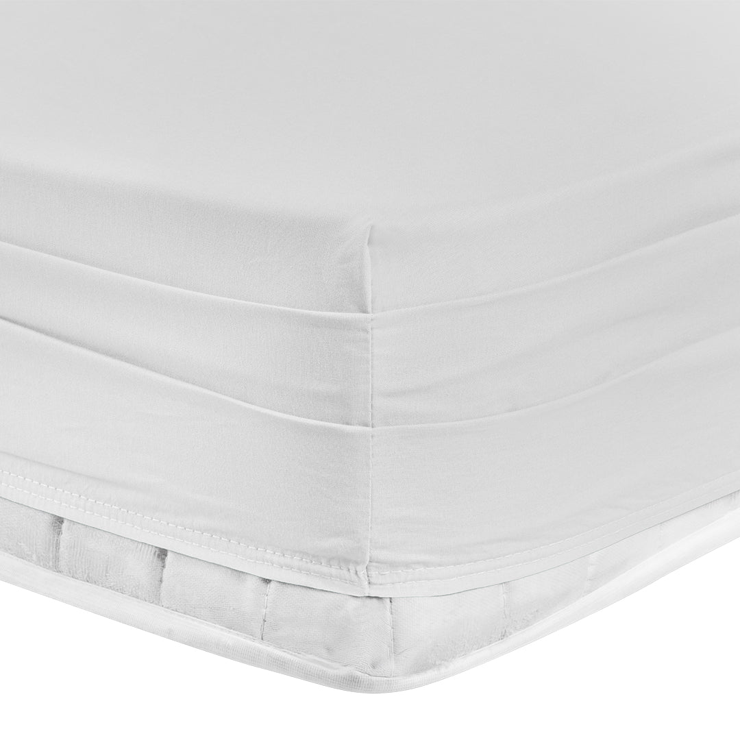 Infinity Tek Kişilik Poplin Nevresim Takımı Beyaz (4 Parça)