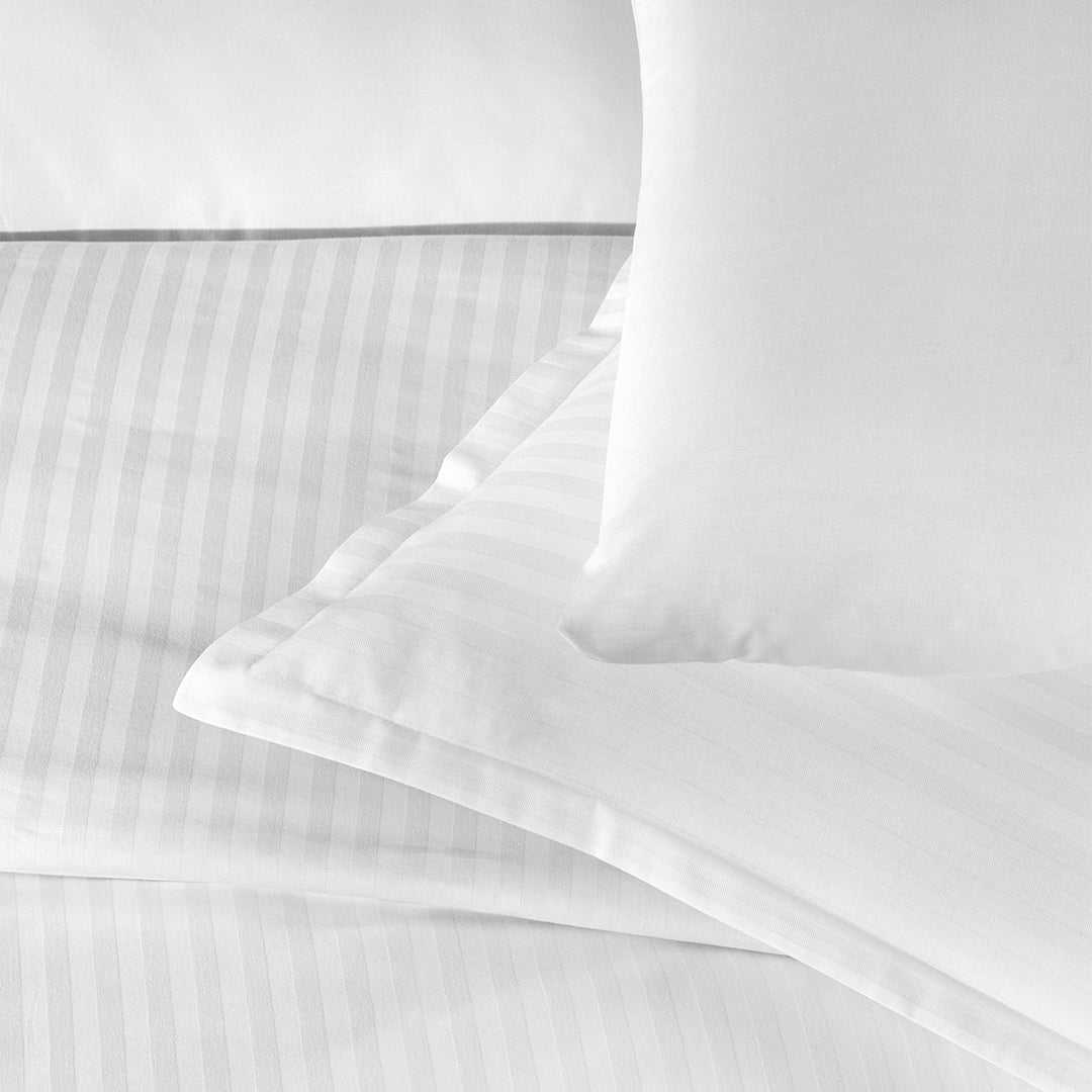 Infinity Çift Kişilik Poplin Nevresim Takımı Beyaz (6 Parça)