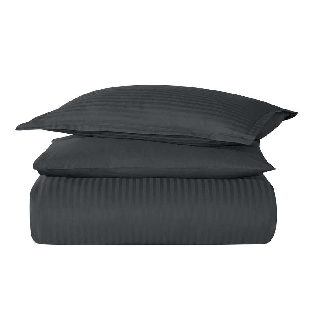 Infinity Çift Kişilik Poplin Nevresim Takımı Antrasit (6 Parça)
