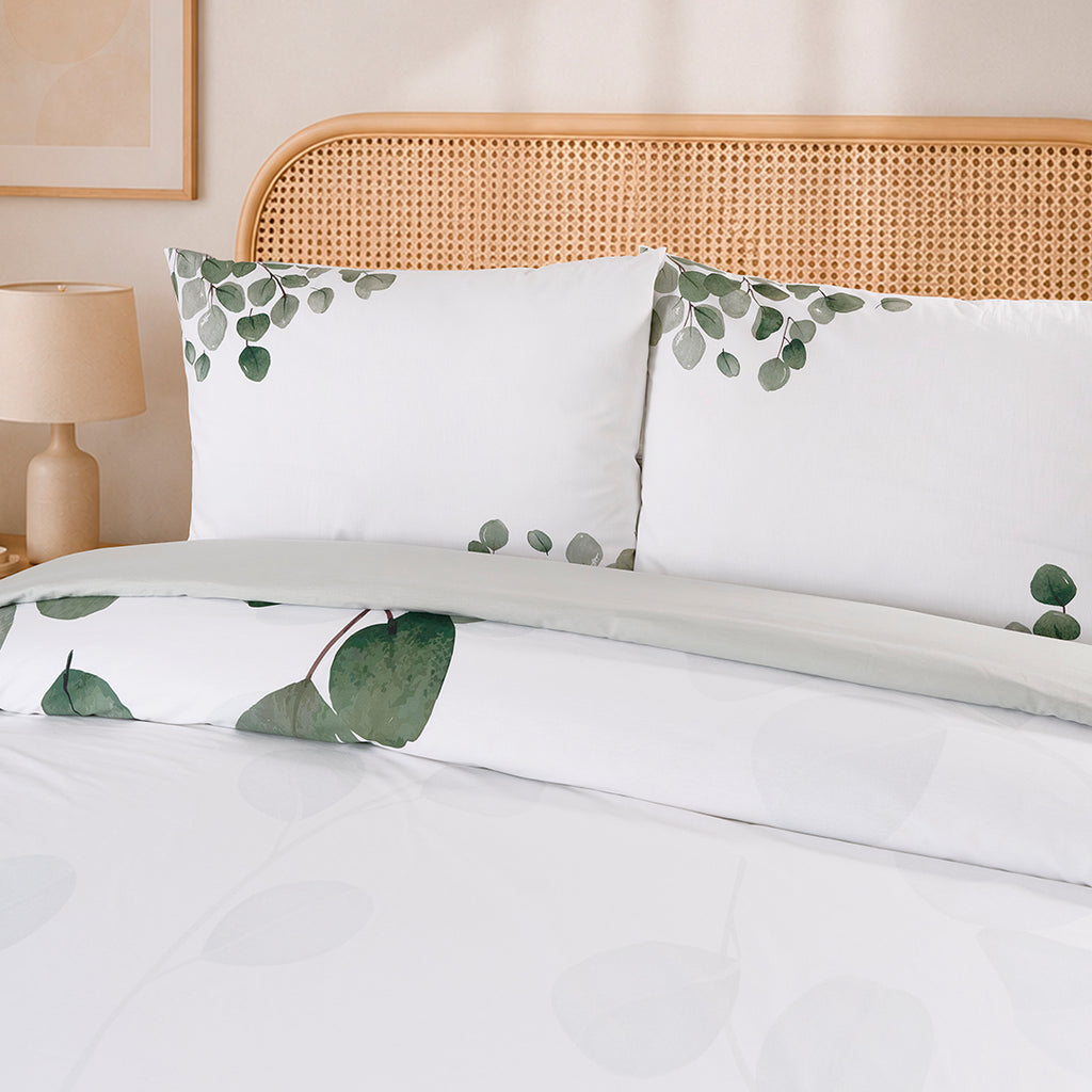 Salvia Tek Kişilik %100 Pamuk Ranforce Nevresim Takımı Beyaz 57 Tel (3 Parça)