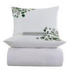 Salvia Çift Kişilik %100 Pamuk Ranforce Nevresim Takımı Beyaz 57 Tel (4 Parça)