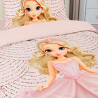 Tiara Tek Kişilik %100 Pamuk Ranforce Nevresim Takımı Pudra (3 Parça)