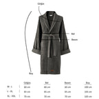 Verto %100 Pamuk Unisex Bornoz Antrasit M/L